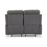 Lewisham Recliner 2 Seater Grey Angle1 from Roseland Furniture