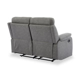 Lewisham Recliner 2 Seater Grey Angle1 from Roseland Furniture