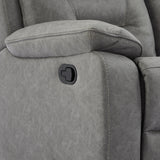 Lewisham Recliner 2 Seater Grey Angle1 from Roseland Furniture