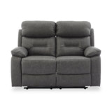 Lewisham Recliner 2 Seater Grey Angle1 from Roseland Furniture