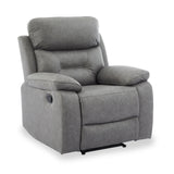 Lewisham Recliner Armchair Grey Angle1 from Roseland Furniture