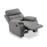 Lewisham Recliner Armchair Grey Angle1 from Roseland Furniture