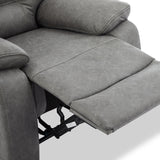 Lewisham Recliner Armchair Grey Angle1 from Roseland Furniture