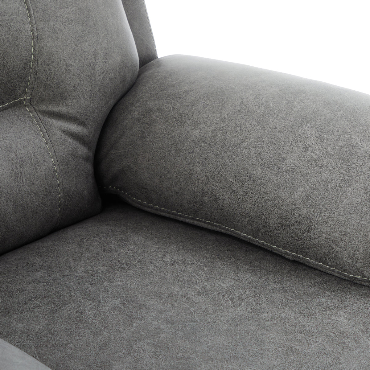 Lewisham Recliner Armchair Grey Angle1 from Roseland Furniture