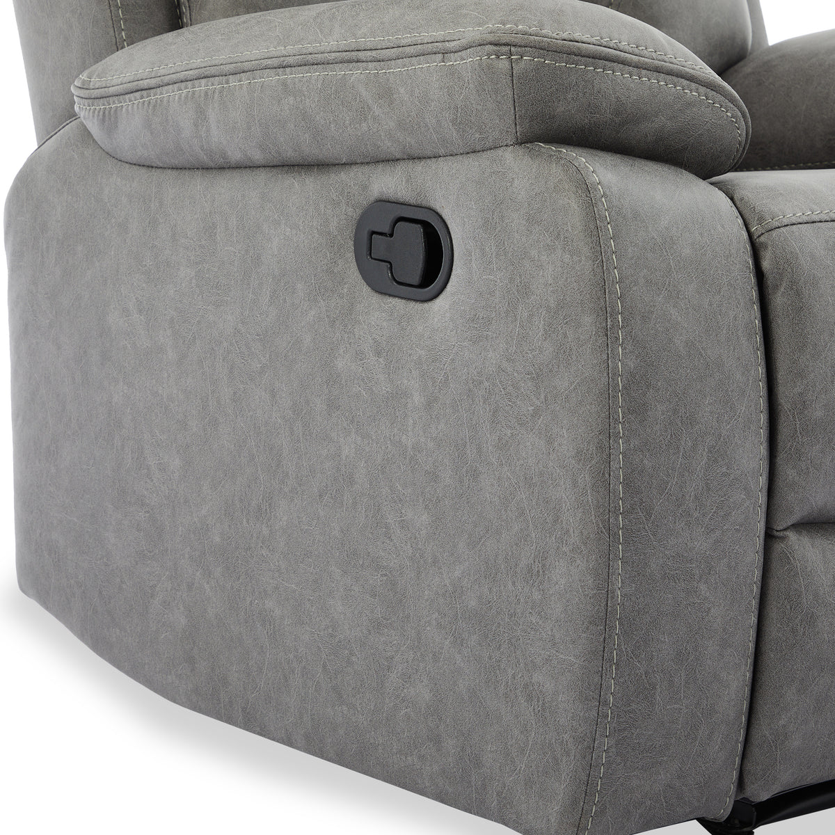 Lewisham Recliner Armchair Grey Angle1 from Roseland Furniture