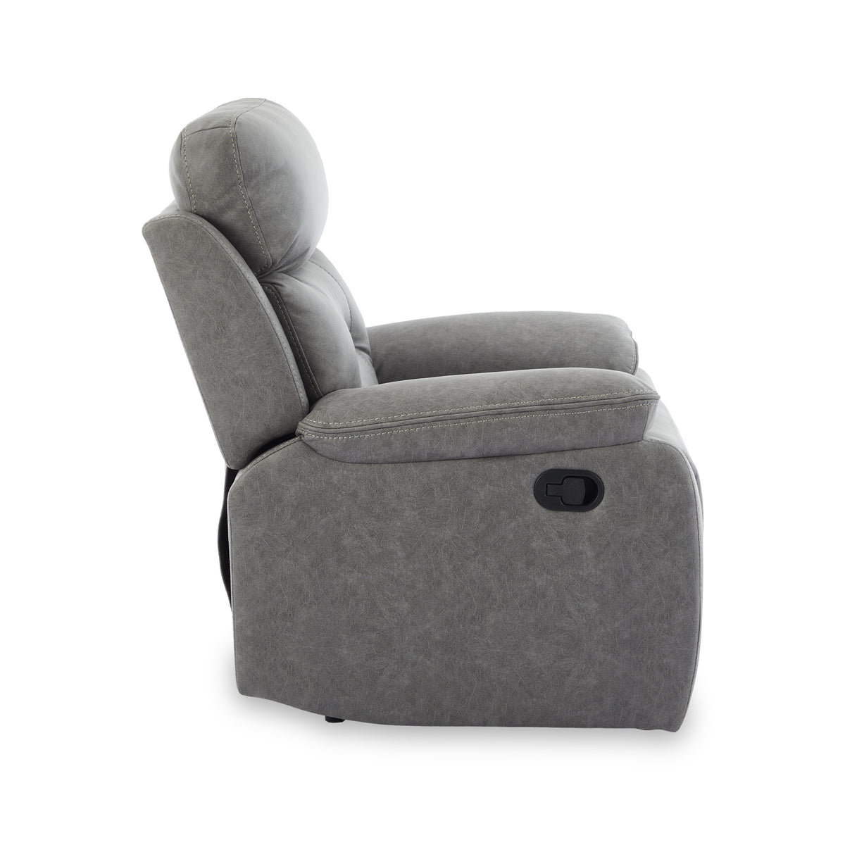 Lewisham Recliner Armchair Grey Angle1 from Roseland Furniture