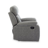 Lewisham Recliner Armchair Grey Angle1 from Roseland Furniture