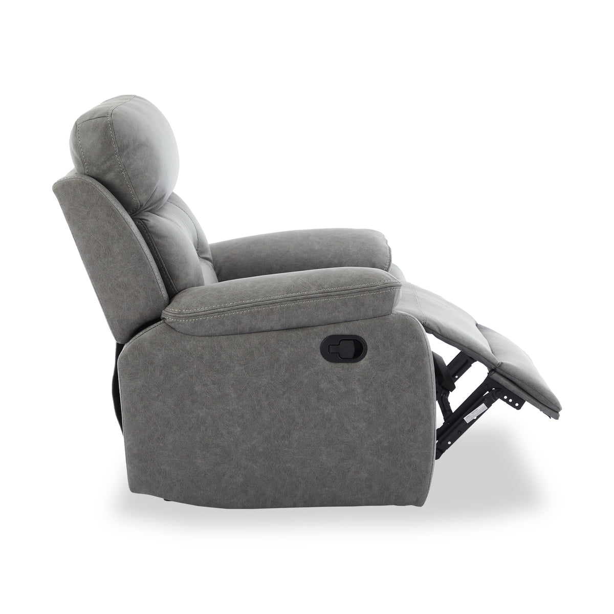 Lewisham Recliner Armchair Grey Angle1 from Roseland Furniture