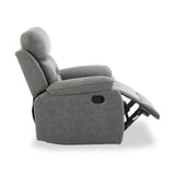Lewisham Recliner Armchair Grey Angle1 from Roseland Furniture