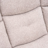 Portland Recliner 3 Seater Natural Angle1 from Roseland Furniture