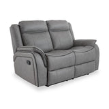 Elstree Recliner 2 Seater Grey Angle1 from Roseland Furniture