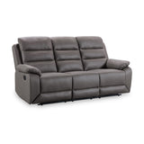 Whinfell Recliner 3 Seater Grey Angle1 from Roseland Furniture