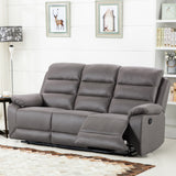 Whinfell Recliner 3 Seater Grey Angle1 from Roseland Furniture