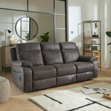 Middleton Power Recliner 3 Seater Tech Sofa Grey Dims from Roseland Furniture