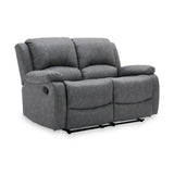 Banbury Recliner 2 Seater Mid Grey Angle1 from Roseland Furniture