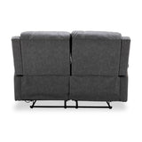Banbury Recliner 2 Seater Mid Grey Angle1 from Roseland Furniture