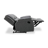 Banbury Recliner 2 Seater Mid Grey Angle1 from Roseland Furniture