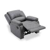 Banbury Recliner Armchair Mid Grey Angle1 from Roseland Furniture