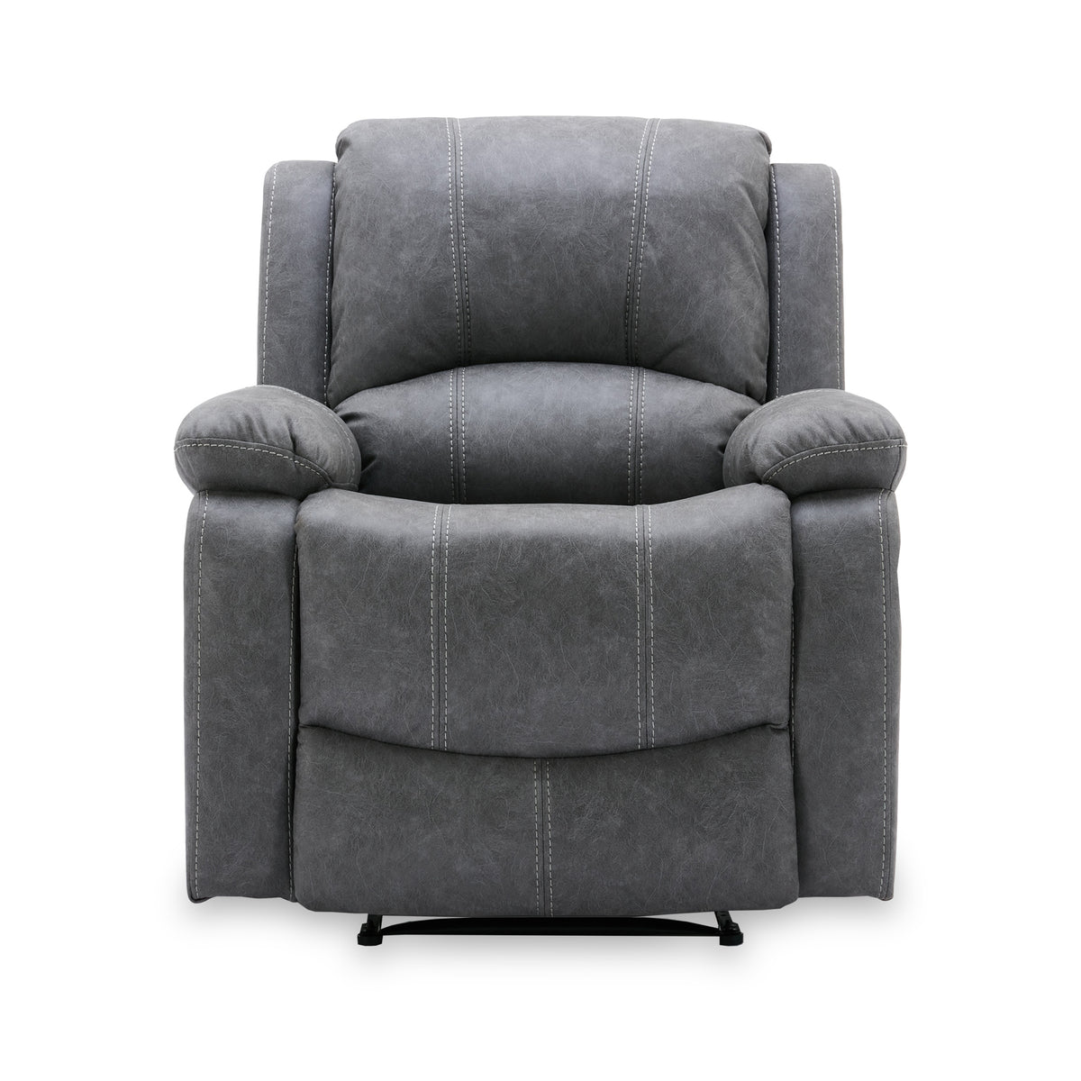 Banbury Recliner Armchair Mid Grey Angle1 from Roseland Furniture