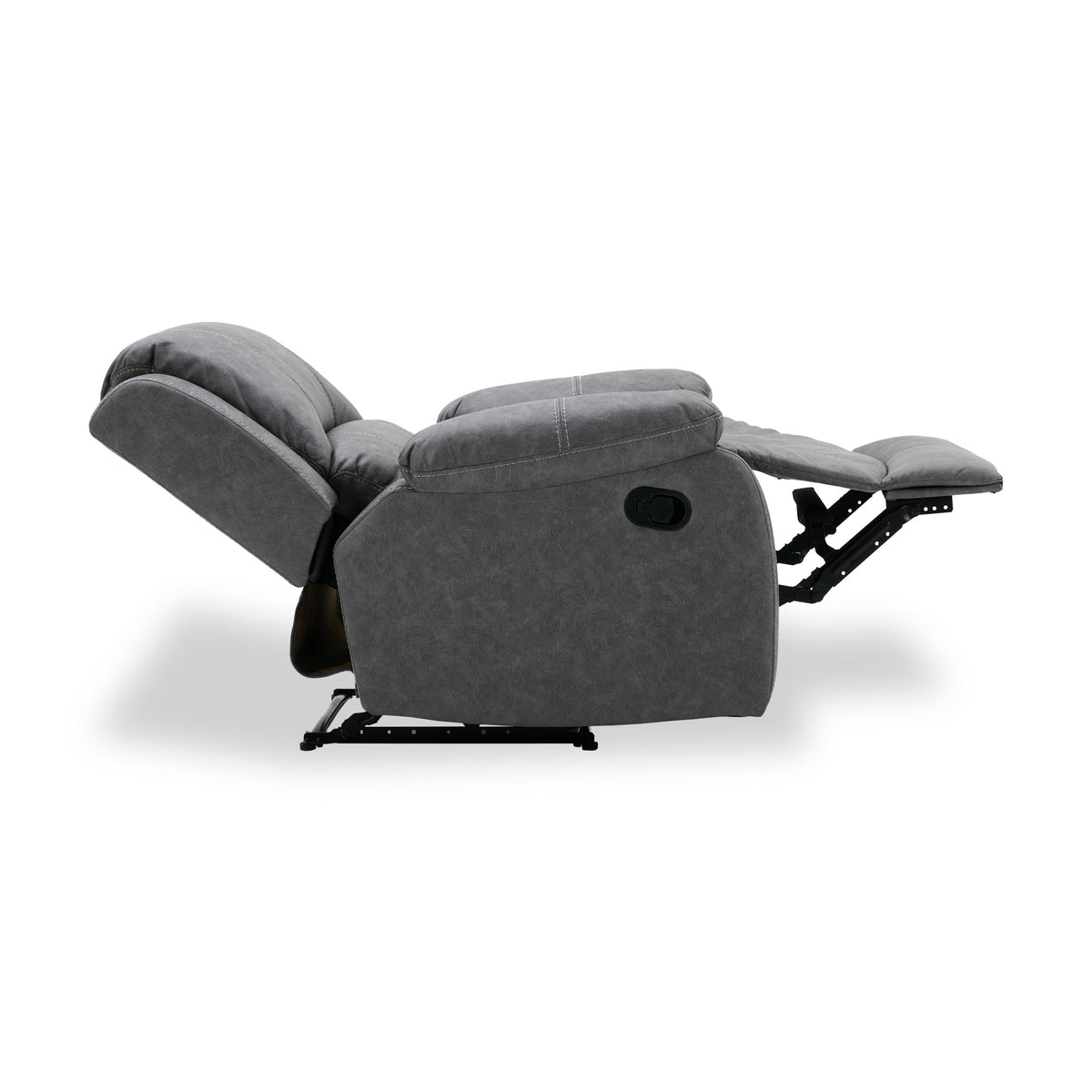 Banbury Recliner Armchair Mid Grey Angle1 from Roseland Furniture