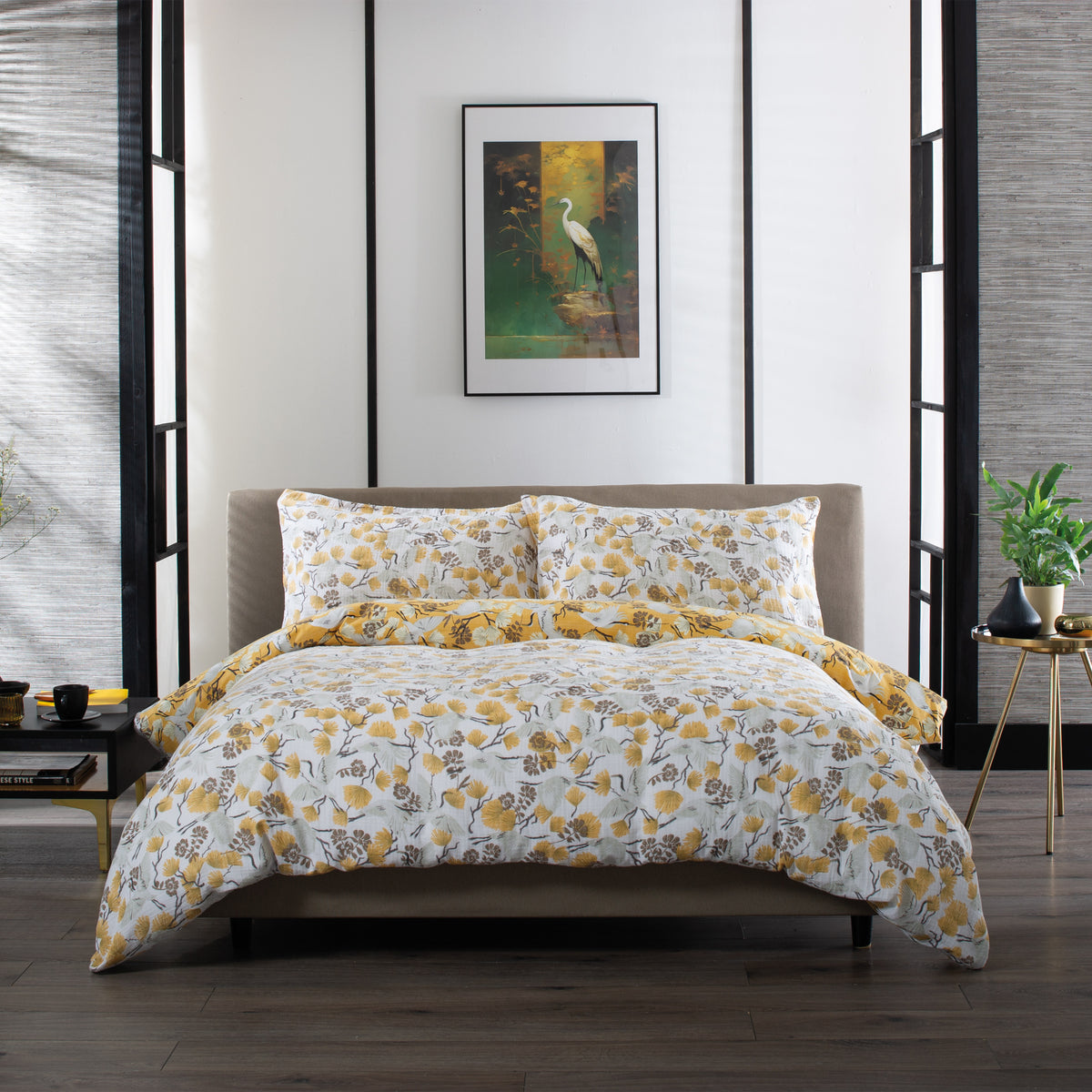 Tanchozuru Single Duvet Set from Roseland Furniture