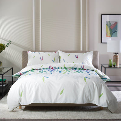 Bamboo Leaves Reversible Duvet Set