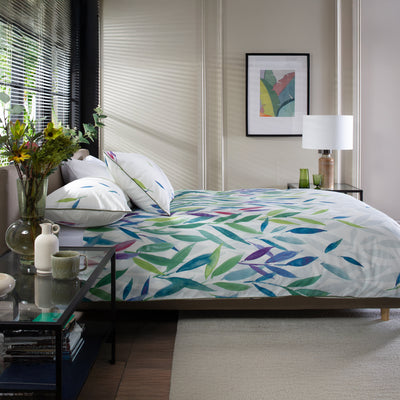 Bamboo Leaves Reversible Duvet Set
