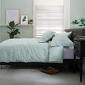 Southport Single Duvet Set Green White from Roseland Furniture
