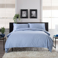 Gingham Single Duvet Set Blue White from Roseland Furniture