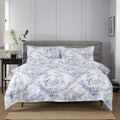 Toile De Jouy Single Duvet Cover Blue from Roseland Furniture