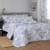 Toile Housewife Pillowcase Pair Blue from Roseland Furniture