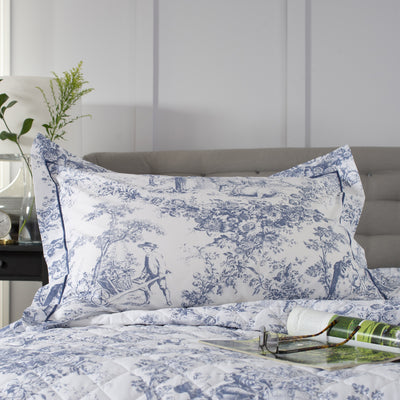 Toile De Jouy Oxford Pillowcase Pair