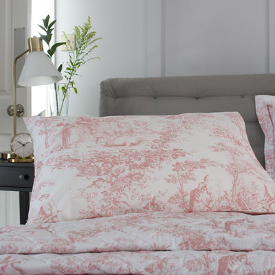 Toile De Jouy Housewife Pillowcase Pair