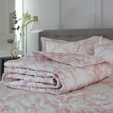 Toile Bedspread Double Pink from Roseland Furniture