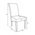 Deryn Check Dining Chair dimensions
