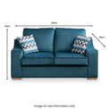 Dover Velvet Fabric 2 Seater Sofa Bed from Roseland Furniture