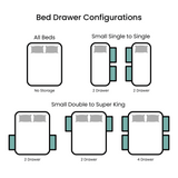 Divan bed drawer configurations