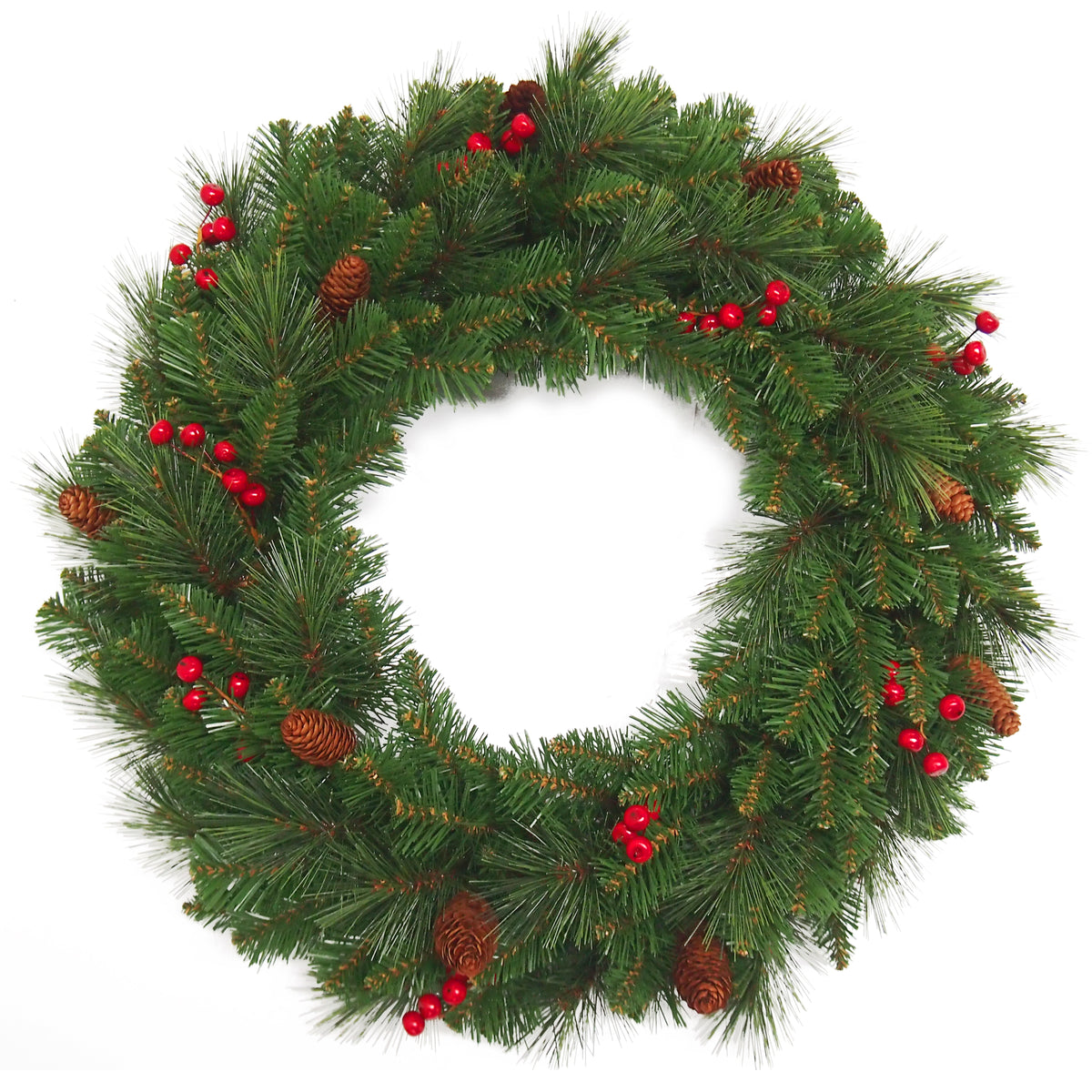 Everyday Collection 24" Wreath with Cones & Red Berries from Roseland Furniture