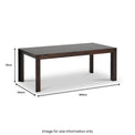 Elton 200cm Dining Table dimensions