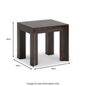 Elton Square Side Table dimensions