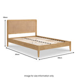 Emmette Rattan King Wooden Bed from Roseland Furniture