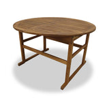 Turnbury FSC Acacia 6 Seater Round Table Angle2 from Roseland Furniture
