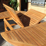 Turnbury FSC Acacia 6 Seater Round Table Angle2 from Roseland Furniture