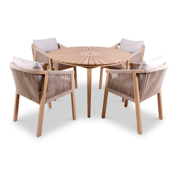 Roma FSC 120cm Table With 4 Roma Deluxe Chairs