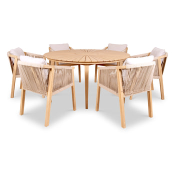 Roma FSC 150cm Table With 6 Roma Deluxe Chairs