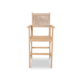 Roma FSC Bar 100cm High Table and 4 Rope Bar Stools from Roseland Furniture