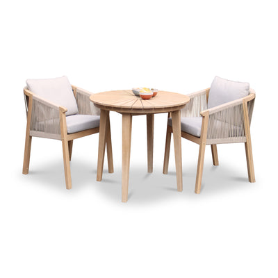 Roma FSC 80cm Bistro Table With 2 Deluxe Chairs