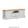 Farrow Grey 140cm Wide TV Cabinet Size Guide