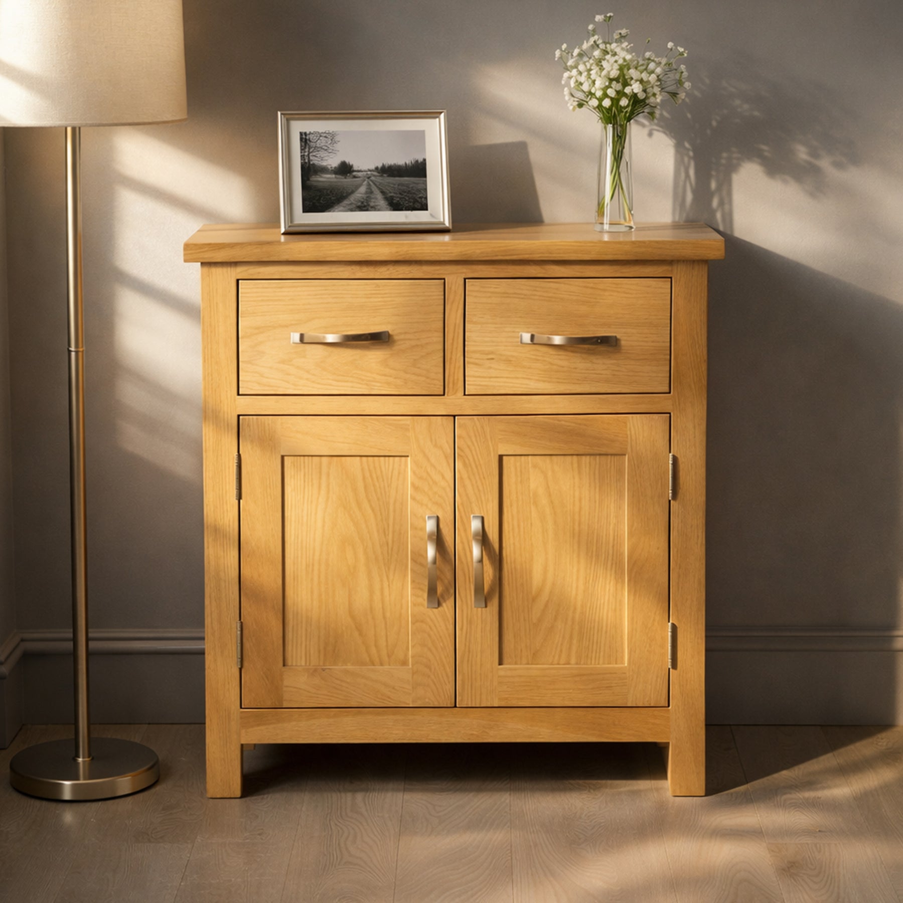 Newlyn Oak Mini Sideboard from Roseland Furniture