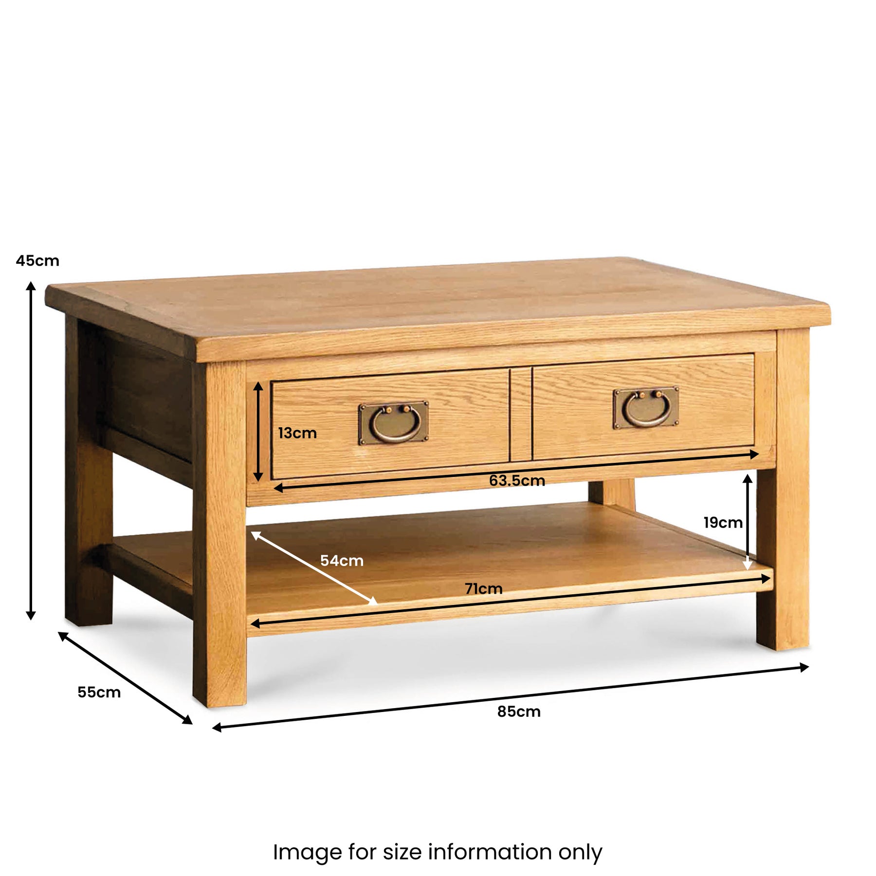 Surrey Oak Coffee Table from Roseland Furniture